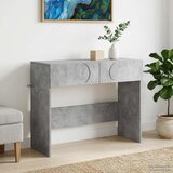  Konzolni stol Betonska siva 96 5 x 38 x 75 cm Konstruirano drvo - Betonska siva | shoptok.hr