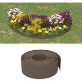 vidaXL Vrtna obroba 3 kosa rjavi 10 m 20 cm polietilen | Shoptok.si