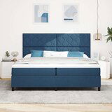vidaXL Postelja s šprajem z vzmetnico modra 200x200 cm tkanina, (22083511) | Shoptok.si