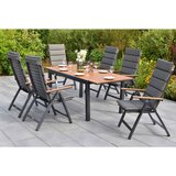Gardenson VRTNA GARNITURA ASTROS aluminij barve grafita, naravne barve | Shoptok.si