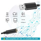  USB zvočni adapter za slušalke za PS5 & PS4 & PC | Shoptok.si
