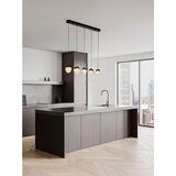 Nova Luce Mat crna LED viseća svjetiljka aluminijska s mogućnosti zatamnjivanja sa staklenim sjenilom Alicia – | shoptok.hr