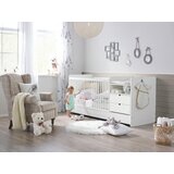 My Baby Lou OTROŠKA POSTELJICA All in One bukev masivno bela | Shoptok.si