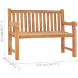  Vrtna klupa 114 cm od masivne tikovine | Eponuda.com