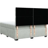 vidaXL Krevet s oprugama i madracem svjetlosivi 180x200 cm baršunasti | shoptok.hr
