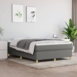 The Living Store Box spring postelja z vzmetnico temno siva 140x200 cm blago - Box Spring Postelja, (21515341) Cene
