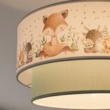  Brilagi-LED Dečiji plafonski luster BOBO 1xE27/10W/230V prečnik 40 cm bela/zelena/sa životinjskim motivom | Eponuda.com
