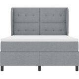  s opruga kutije Svjetlosiva 140 x 190 cm tkanina | shoptok.hr