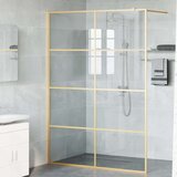  Zid za walk-in tuš Zlatno 140 x 195 cm Staklo otporno na udarce | shoptok.hr