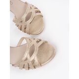 GOODIN Gold sandals with leather insole | Shoptok.si