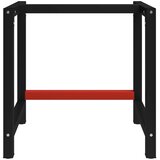  Okvir za radni stol metalni 80 x 57 x 79 cm crno-crveni | Eponuda.com