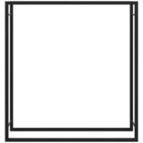  Stalak za drva za ogrjev mat crni 110x28x116 cm čelični | Eponuda.ba