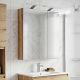  Kopalniška ogledalna omara z LED lučmi Oreh 60 x 14,5 x 70 cm, (5000233135) | Shoptok.si