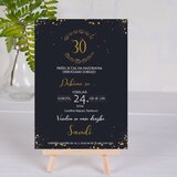  Vabila za Abrahama - črno z zlato številko, personalizirano ABR 506-04 | Shoptok.si