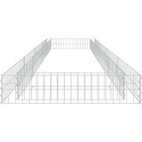 vidaXL Gabionska povišena gredica od pocinčanog čelika 400x100x20 cm | shoptok.hr