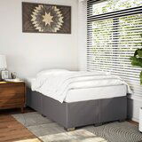 Maison Chic Posteljni okvir - Dvoposteljna postelja - Zakonska postelja brez vzmetnice siv 120x190 cn umetno usnje-J12394, (21771177) | Shoptok.si