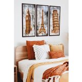 WALLXPERT Artsmdfdkset5 Višenamenska Dekorativna Okvirna MDF Slika (3 Komada) | Eponuda.com