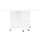  Jedilna miza 2 pcs 140 x 80 x 77 cm Inženirski les Bela, (5000268709) | Shoptok.si