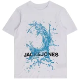 Jack & Jones Majica 'JCOSPLASH OCEAN' modra / črna / off-bela