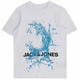 Jack & Jones Majica 'JCOSPLASH OCEAN' plava / crna / prljavo bijela