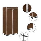 vidaXL garderobna omara 75x50x160 cm rjava | Shoptok.si