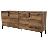 Hanah home ares 1660 walnutanthracite console | ePonuda.com