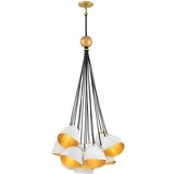 Quintiesse Nula Lisa McDennon by Hinkley 15-lučna obesna luč v obliki školjke, bela, luksuzno zlata, (22098311) Cene