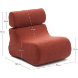 Kave Home Fotelj iz tkanine bouclé v barvi terakote Club – | Shoptok.si