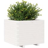  Vrtna sadilica bijela 60x60x49 5 cm od masivne borovine | shoptok.hr