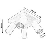 Rabalux Yorli GU10 73084 Plafonska spot lampa | Eponuda.com