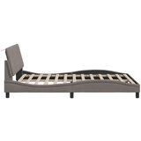  Posteljni okvir brez vzmetnice taupe 140x190 cm blago, (21670771) | Shoptok.si