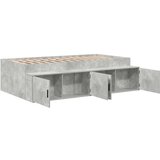  Skladišna krevetna konstrukcija Kontrastno siva 90x190 cm | shoptok.hr