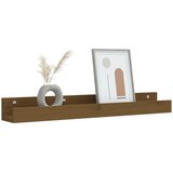  Zidne police 2 kom boja meda 80x12x9 cm od masivne borovine | shoptok.hr