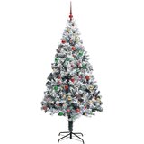 vidaXL Umjetno božićno drvce s 300 LED svjetlima Zelena 180 x 115 cm | shoptok.hr