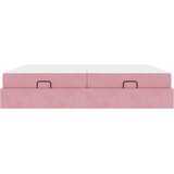  Okvir kreveta s madracem s madracem 2 pcs Ružičasta Baršun | shoptok.hr