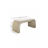 Atelier Del Sofa nu bench - white white pouffe | Eponuda.com