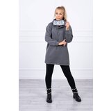 Kesi Padded sweatshirt with hood graphite | ePonuda.com