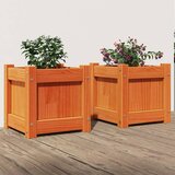 Maison Chic Vrtno cvetlično korito - Cvetlični Lonec 2 kosa voščeno rjava trdna borovina, (21790106) | Shoptok.si