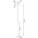  Sollux SL.1266 - Drveni luster na sajli PASTELO 1xG9/8W/230V | Eponuda.com