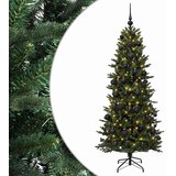  Umjetno božićno drvce s kuglicom 240 cm 300 LED lampica - Zelena 240 cm s LED-ima i crnim lopticama | shoptok.hr