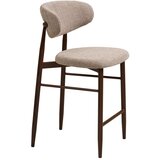 House Nordic Bež/temno rjav oblazinjen barski stol (višina sedeža 65 cm) Levanto – | Shoptok.si