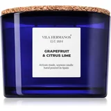 Apothecary Cobalt Blue Grapefruit & Citrus Lime mirisna svijeća 350 g