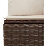  9-dijelni set vrtnih sofa s jastucima poliratan smeđi | shoptok.hr