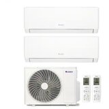 Gree multisplit dvojček 2 x notranja GWH09AWCXB-K6DNA1A 2,7kw Cosmo WiFi / 1 x zunanja GWHD(18)NK6LO 5,3kw - Slike