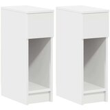 vidaXL Noćni ormarići s ladicom 2 kom bijeli 20x36x60 cm | shoptok.hr