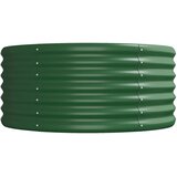  Povišena vrtna gredica od pocinčanog čelika 440x80x36 cm zelena | shoptok.hr