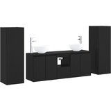  Set namještaja za kupaonicu 5 kom. Crna 33 x 34,5 x 100 cm | shoptok.hr