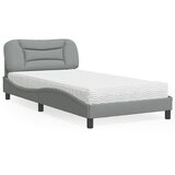  Krevet s madracem Hvar svjetlosivi 100x200 cm od tkanine | shoptok.hr