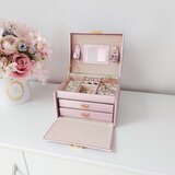 Beautylushh satenska kutija za nakit, roza | shoptok.hr