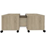 vidaXL stolić za kavu boja hrasta sonome 75 x 75 x 38 cm od iverice | shoptok.hr